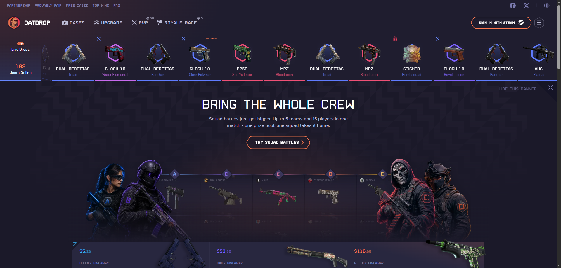 website to upgrade skins