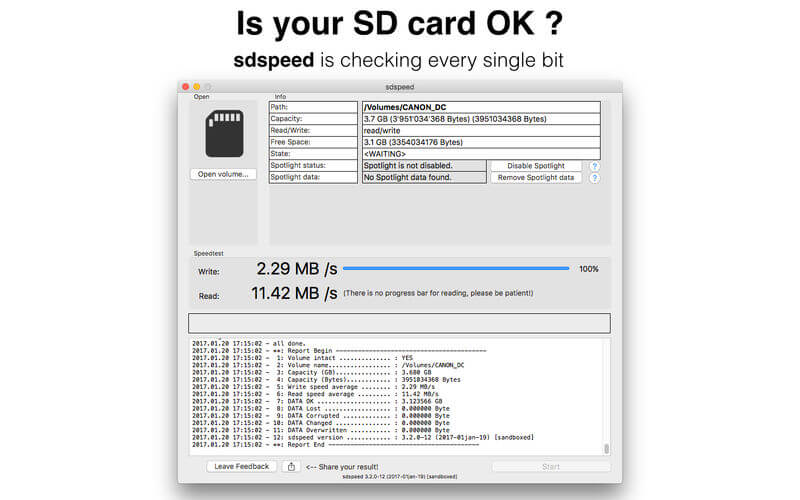sdspeed for mac